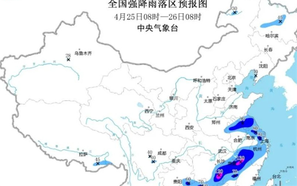 重点城市雨水进程表已出