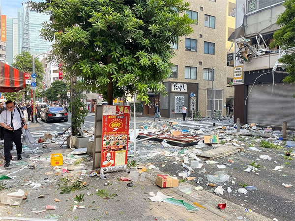 日本东京市中心发生爆炸