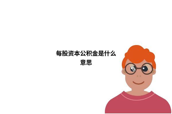 股票里每股资本公积金是什么意思