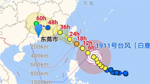 台风杜苏芮向闽粤沿海靠近