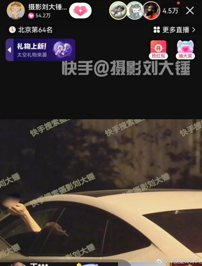 曝王鸥男友何九华出轨 车内夜会美女，车子微震3小时后回王鸥家