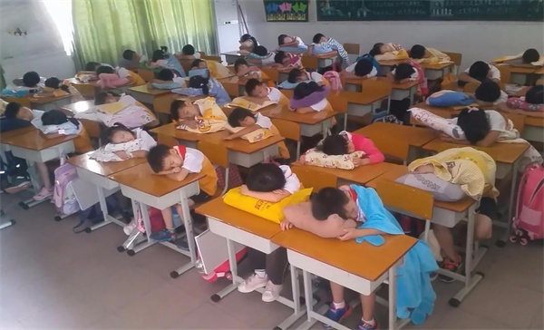 学生趴桌午休也收费