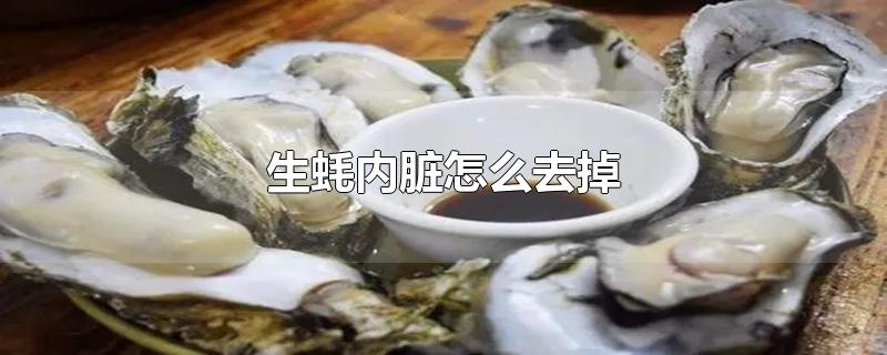 生蚝内脏怎么去掉