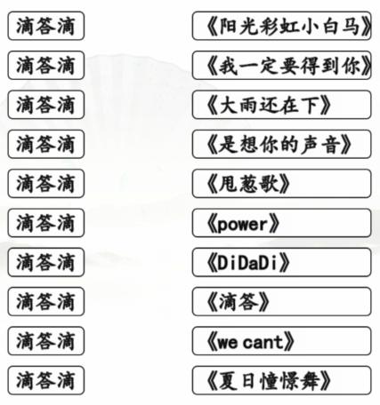 滴答滴连出全部歌曲怎么过关 汉字找茬王滴答滴连出全部歌曲通关攻略