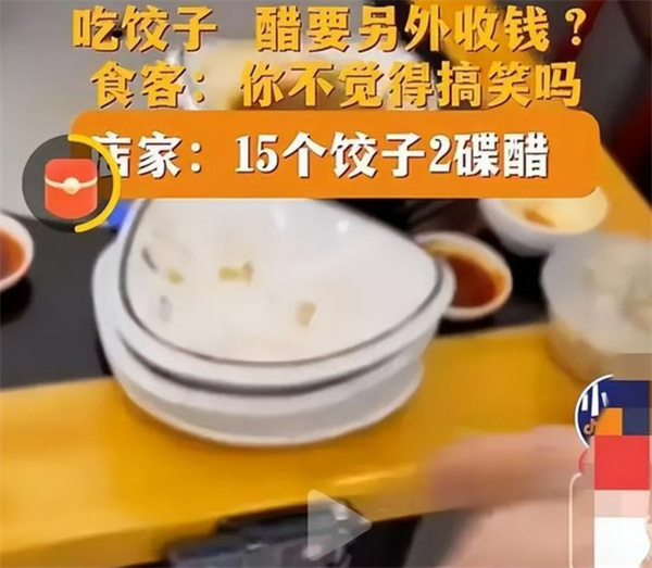 吃饺子蘸醋未收费