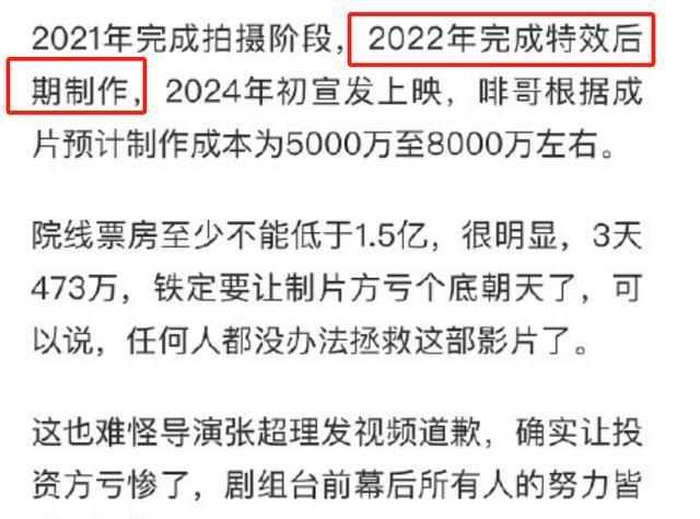 电影《花千骨》导演因票房不理想道歉 赵丽颖社交平台喊话力挺