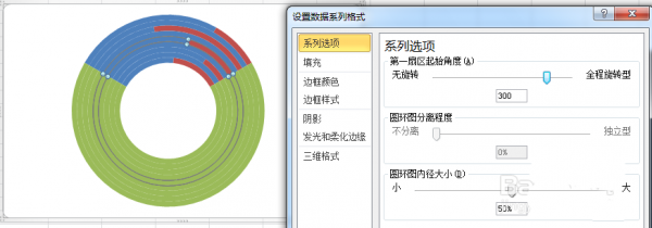 excel怎么制作WIFI信号百分比图表