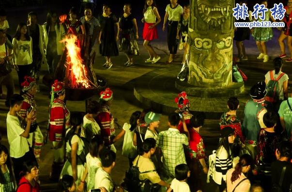 中国少数民族人口数排名前十，满族分布广泛，第一出现在岭南