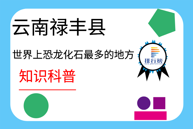 世界上恐龙化石最多的地方：云南禄丰县(有24属30多种恐龙)