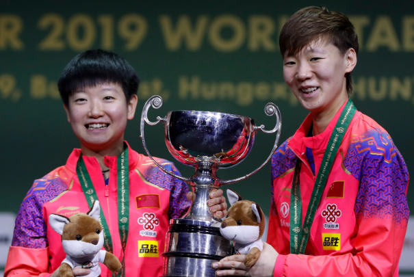 2023年乒乓球女子双打组合排名前十:韩国组合田志希和申裕斌登顶第一