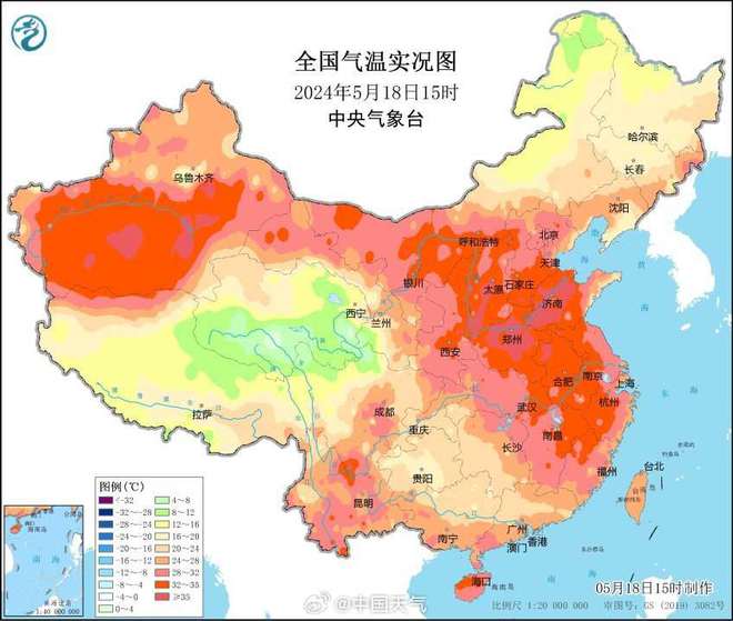 北方今年首轮大范围高温_热力升级！北方今年首轮大范围高温来袭新疆局地将超40℃