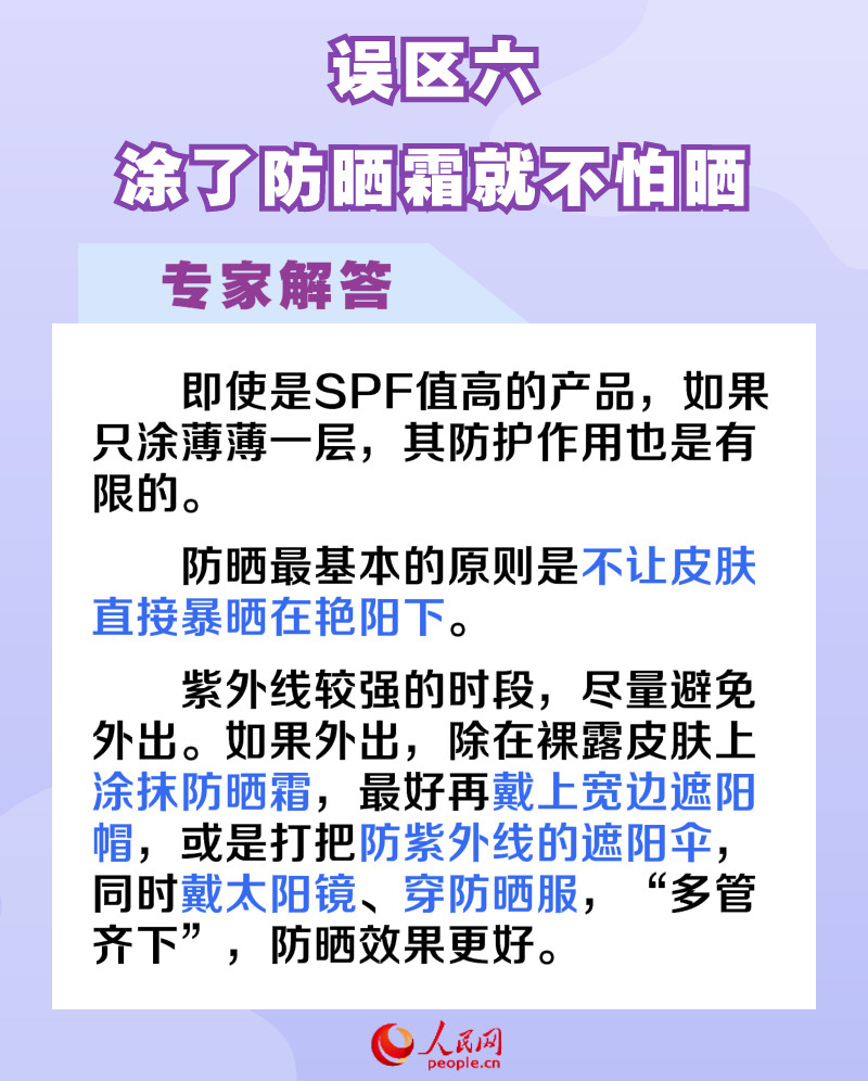 收藏！防晒霜并非防晒指数越高越好 6个误区需注意