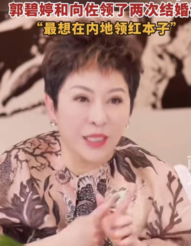 向太称向佐郭碧婷已领过两次证