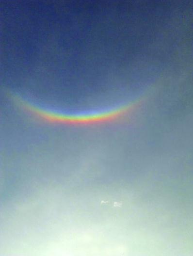 江苏上海天空3个太阳，南京晴天倒挂微笑彩虹，不是末日是幻日(一)