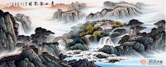 品赏画家蒋伟山水画作品：风格万千，又意趣盎然