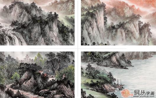 咫尺千里山水丨画家王宁作品一帆风顺——赏析