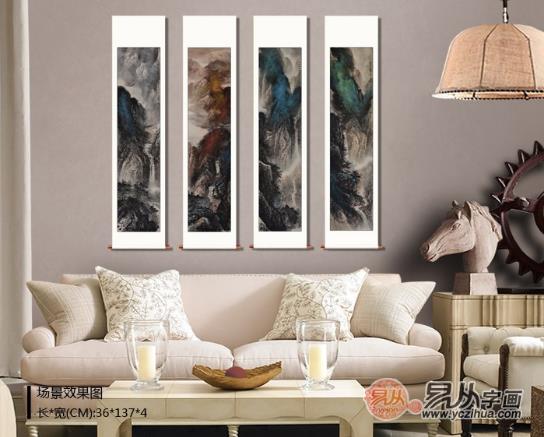 客厅沙发背景画怎么搭配 不同类型的挂画案例了解一下