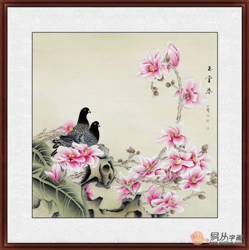 卧室适合挂什么画 王一容手绘花鸟画让卧室更温馨浪漫