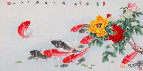 家中客厅挂什么国画好？挂幅花鸟画，想不美都难