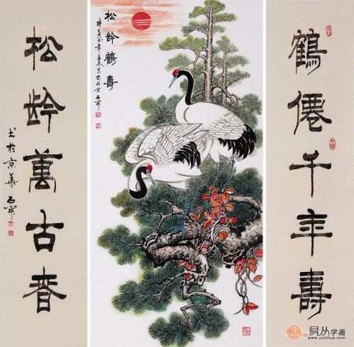 家居装饰挂什么字画好，易从网名家花鸟画帮你营造格调家居