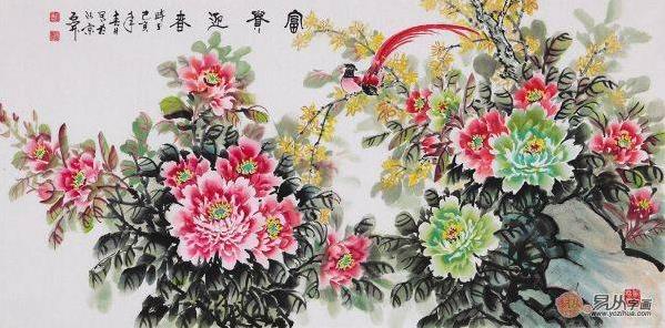 家中悬挂字画什么好，这三款吉祥花鸟画诠释高雅品位