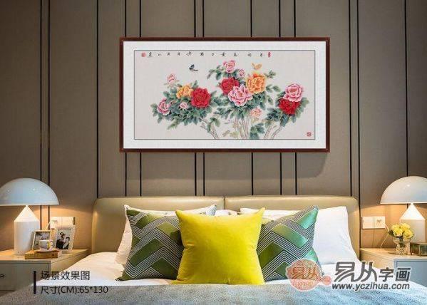 卧室床头背景墙挂画选这些，效果是真的好！