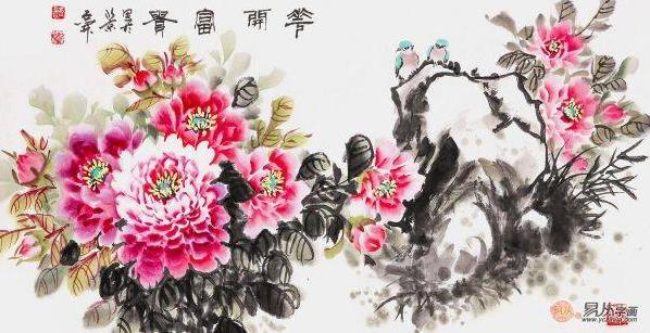 客厅里挂花鸟画选什么题材好，这四类最适宜了