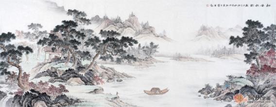 客厅装饰画挂什么好？事实证明，国人都乐于挂幅山水画