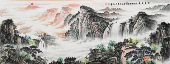沙发背景画挂什么好 山水画为家居装饰添彩