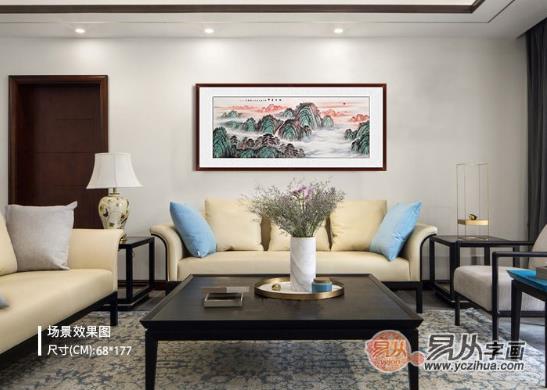 沙发背景画挂什么好 山水画为家居装饰添彩