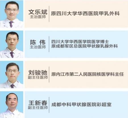 成都中科甲状腺医院三甲大咖医生组团免费来讲