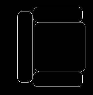 CAD绘制沙发平面图的方法