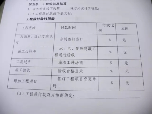 装修合同注意事项攻略 装修合同注意事项明细