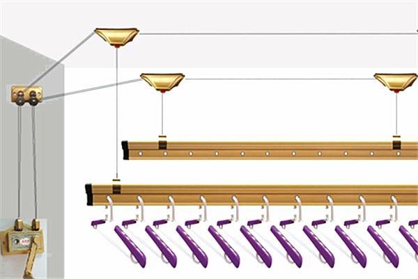 双杆晾衣架的安装方法 晾衣架选购方法