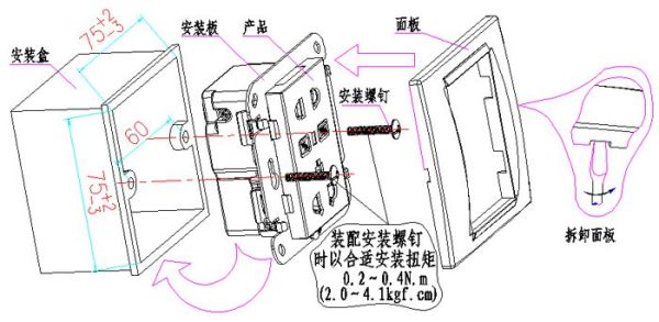 开关插座安装示意图 安装开关插座的注意事项