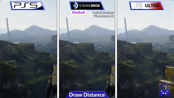 Steam掌机运行《死亡搁浅》对比 2k、30帧表现不错