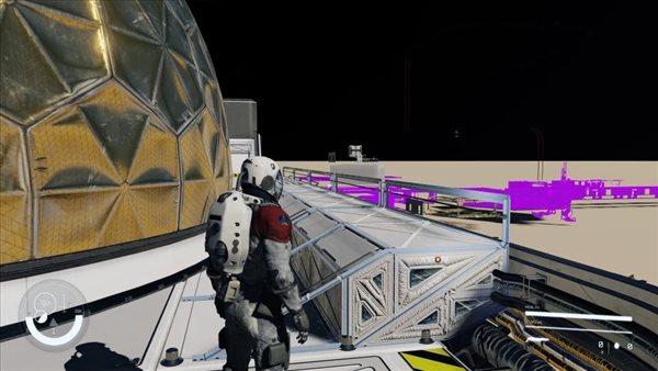 《星空》早期开发版本实机截图 基地前脸神似登陆艇