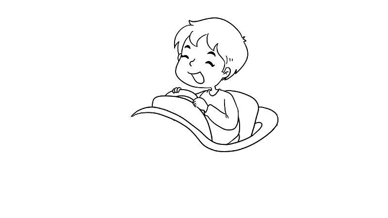 游乐园过儿童节简笔画怎么画