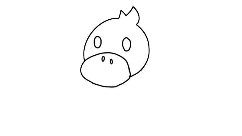 玩具鸭子简笔画画法