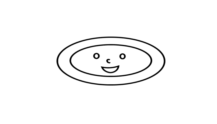 纸盘子简笔画