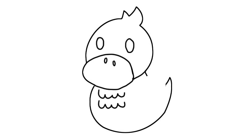 玩具鸭子简笔画画法