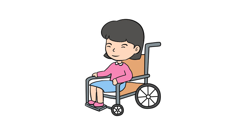 助残日残疾人简笔画怎么画