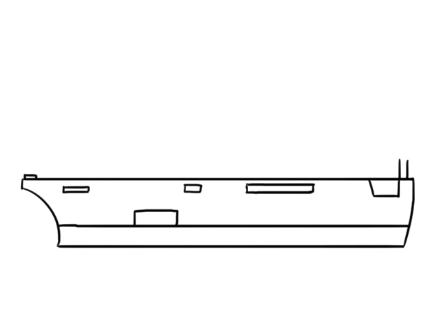 军舰简笔画