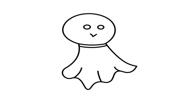 晴天娃娃简笔画