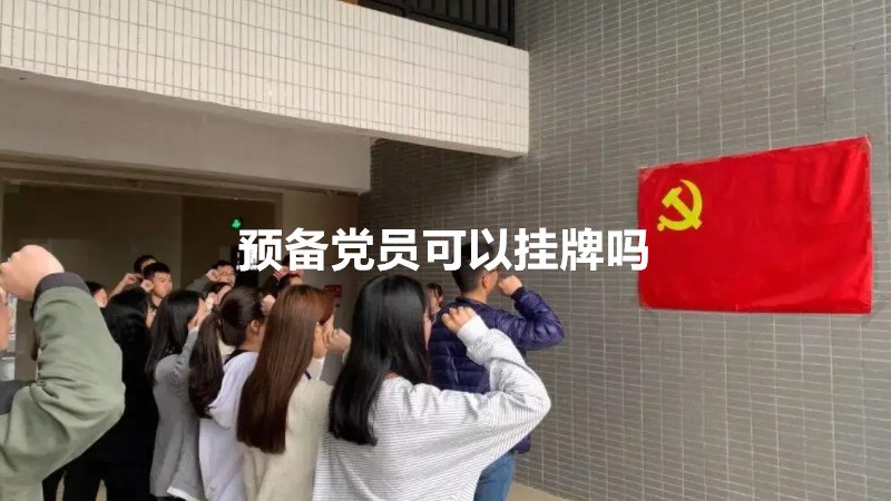 预备党员可以挂牌吗