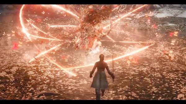 高玩分享《艾尔登法环》女武神击杀秀 尸山血海YYDS