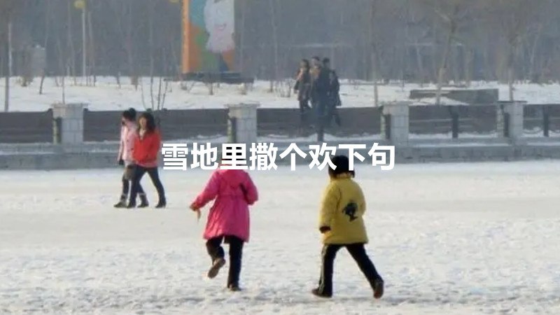 雪地里撒个欢下句