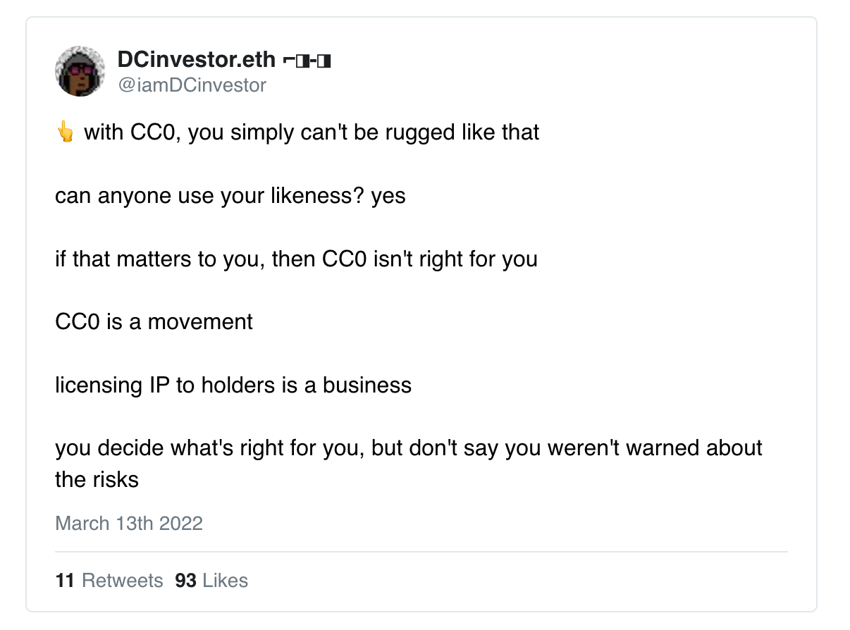 剖析 CC0 NFT,看艺术是如何得到彻底解放的