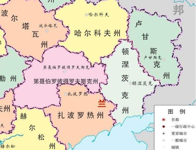 顿巴斯地区地图，顿巴斯地区面积人口