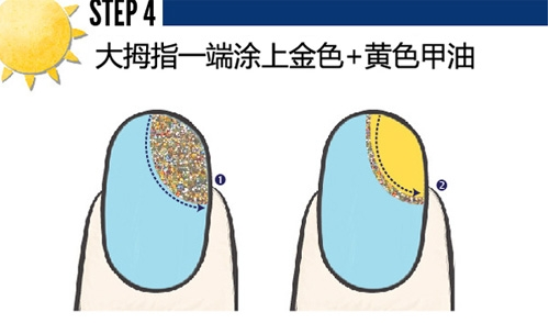 蓝天白云美甲 时尚美甲步骤